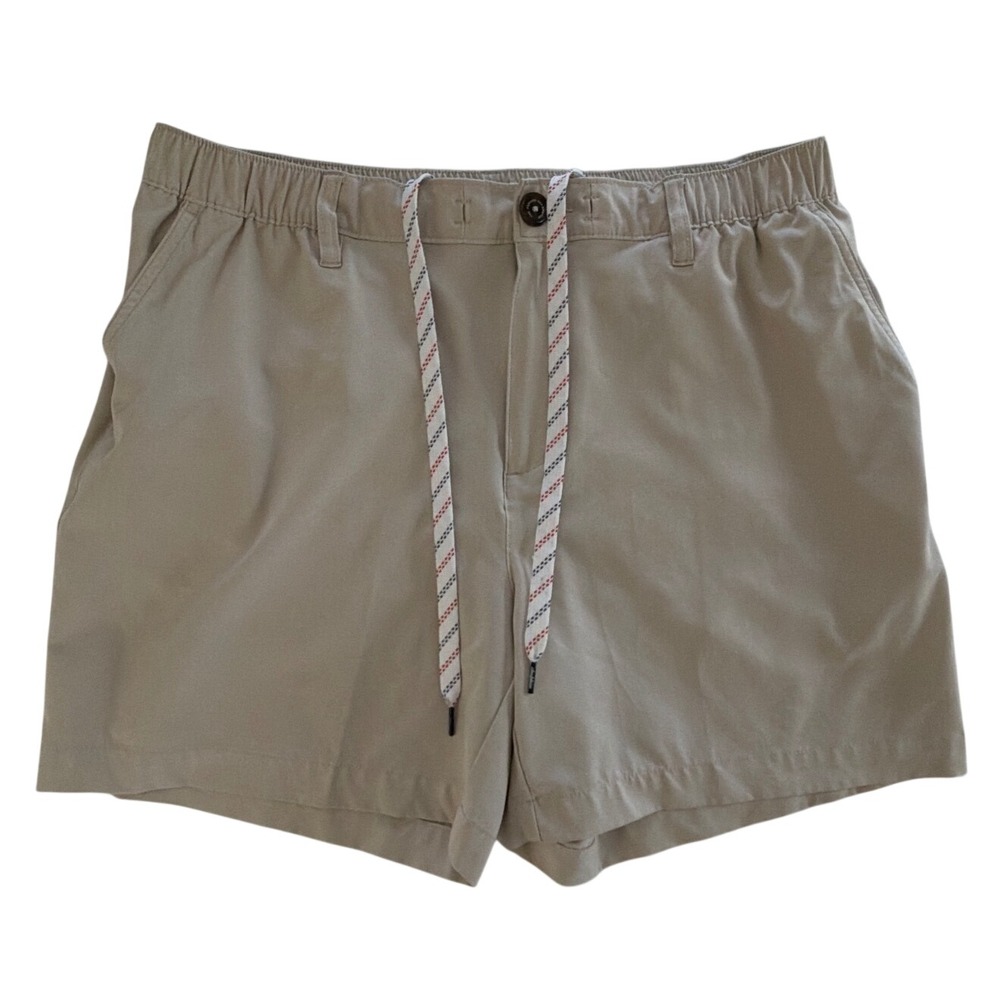 Chubbies Everywear Shorts Mens XL Khaki Tan 6 Inch Inseam Stretch Hybrid Chino